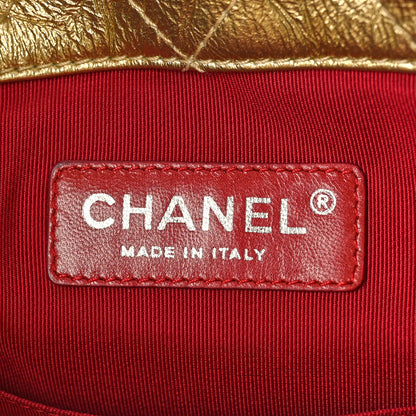 Chanel Metallic Lambskin Small Quilted Gabrielle Backpack Gold 6 of 9