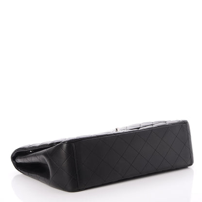 Chanel Lambskin Quilted Maxi Single Flap Black 5 of 8