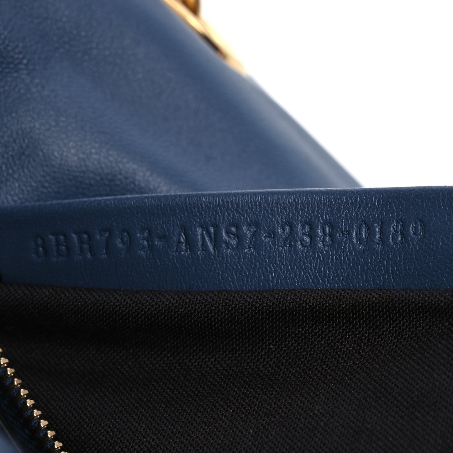 Shearling FF Midi Chain Baguette Mirto