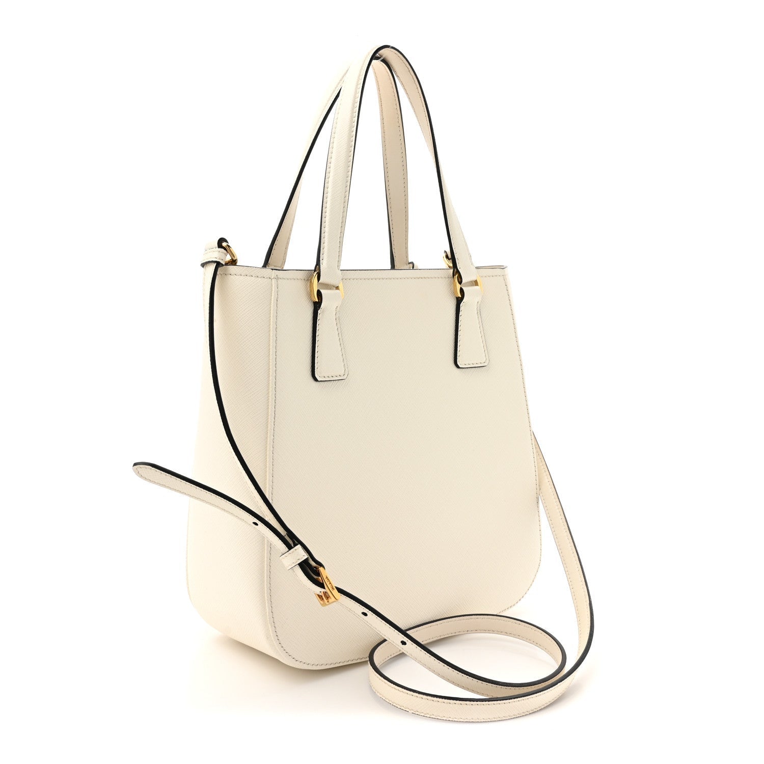 Prada Saffiano Lux Metropolis Tote White 3 of 7