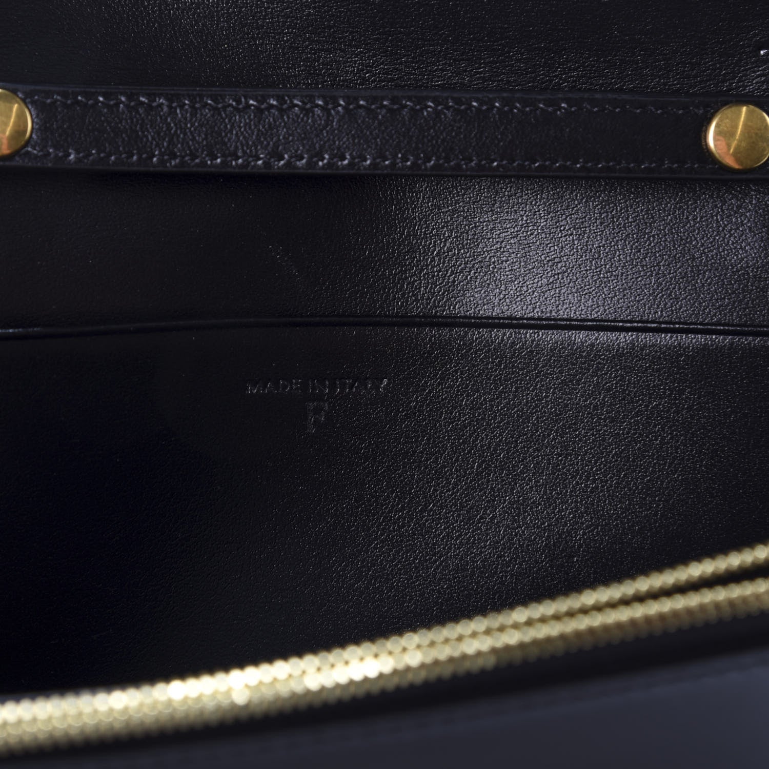 Celine Shiny Smooth Calfskin C Wallet On Chain Bag Black 6 of 9