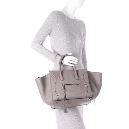 Celine Supple Calfskin Medium Phantom Luggage Grey 2 of 7