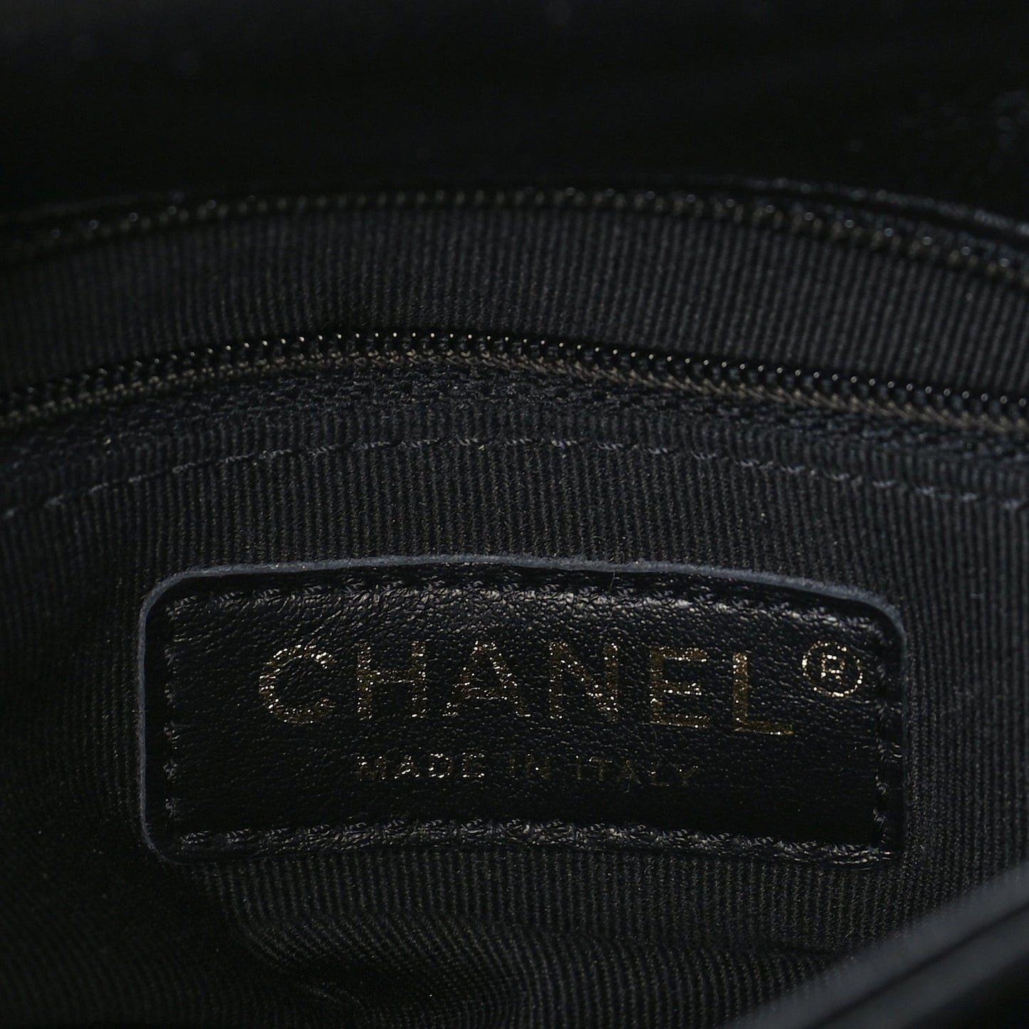 Lambskin Quilted Small Chain Top Handle Flap  Black