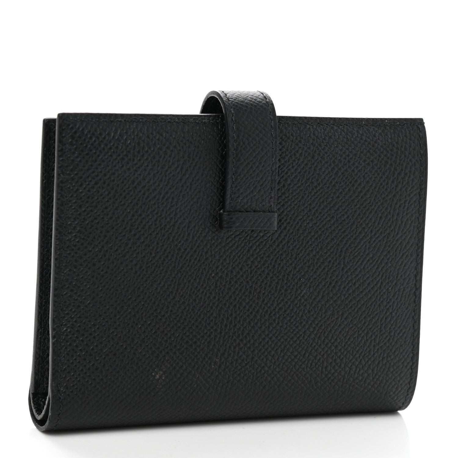 Hermes Epsom Monochrome Bearn Compact Wallet Black 3 of 9