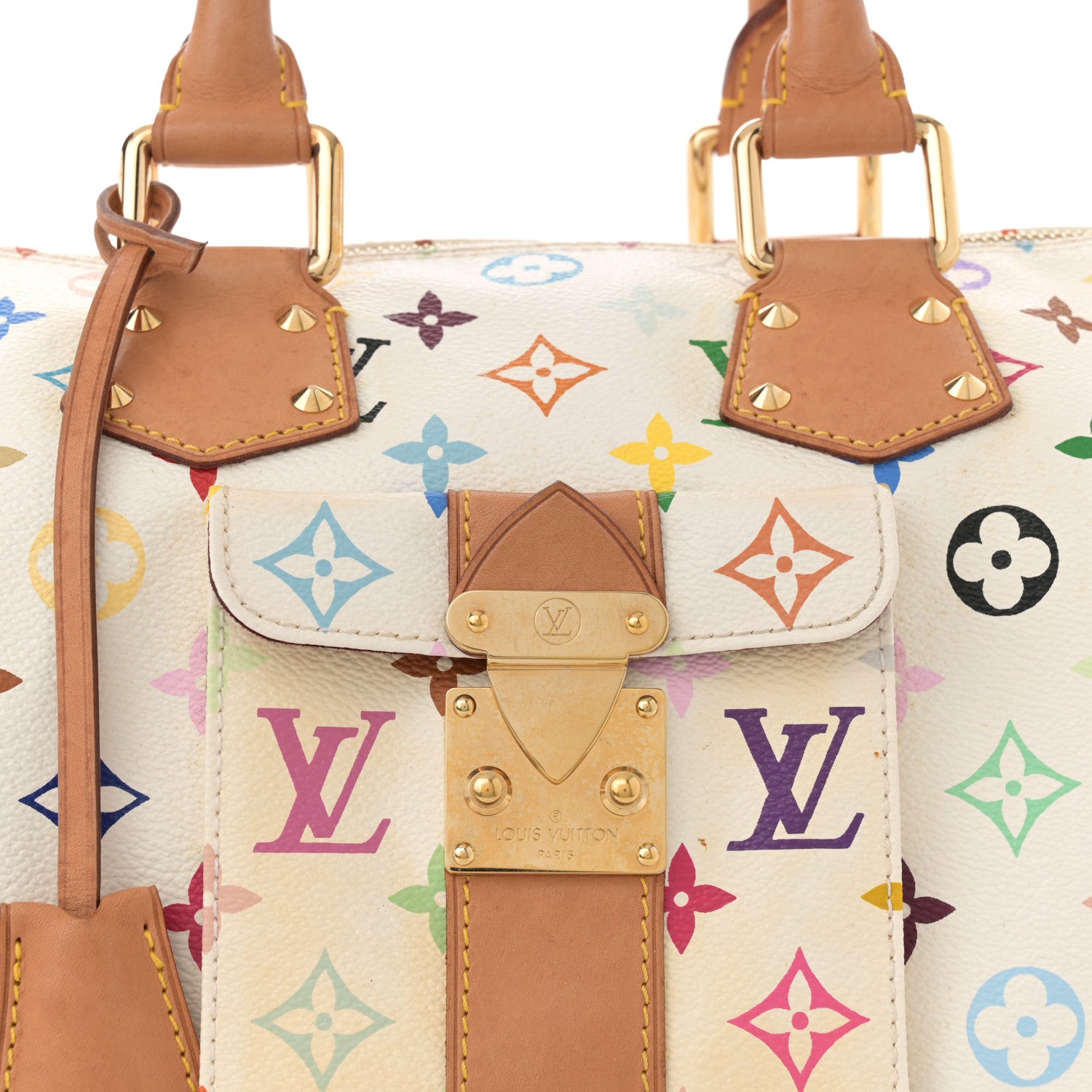 Louis Vuitton Monogram Multicolor Speedy 30 White 7 of 10