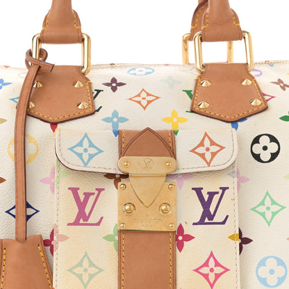 Louis Vuitton Monogram Multicolor Speedy 30 White 7 of 10