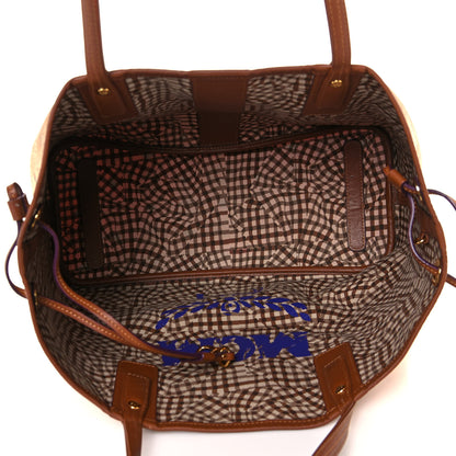 MCM Visetos Medium Liz Reversible Shopper Tote Cognac 5 of 20