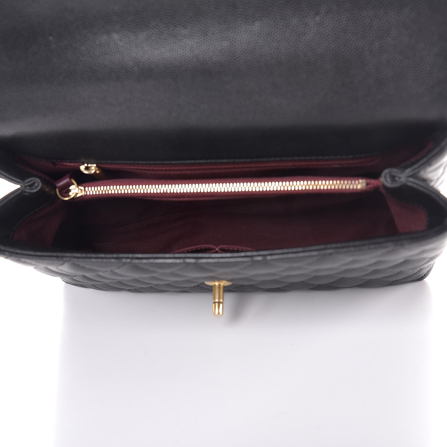 Chanel Caviar Quilted Small Coco Handle Flap Black 5 of 8