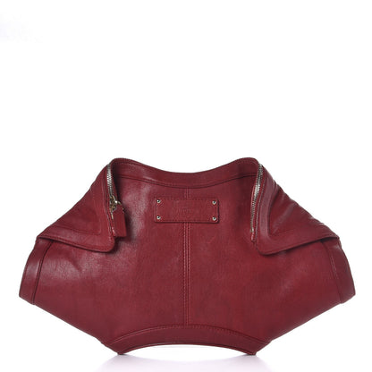 Alexander McQueen Calfskin De Manta Clutch Red 1 of 17