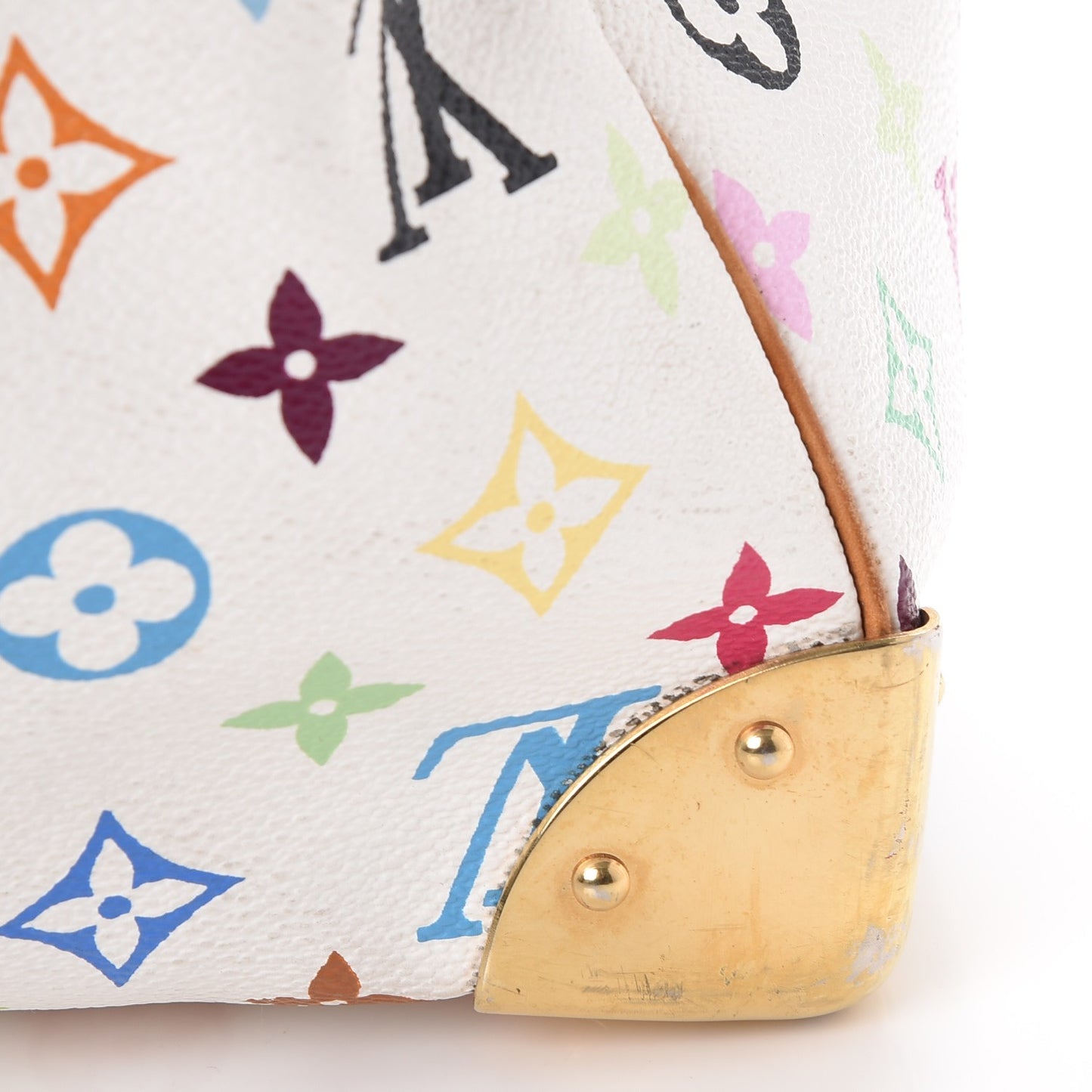 Monogram Multicolor Keepall 45 White