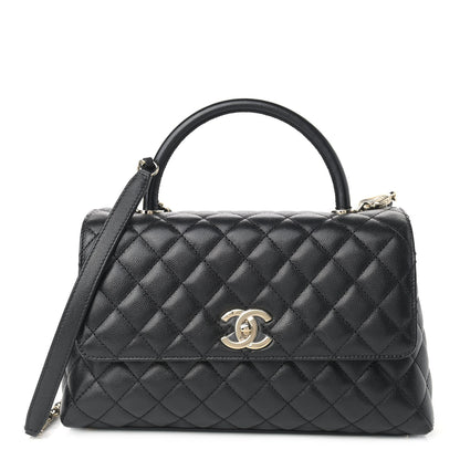 Chanel Caviar Quilted Small Coco Handle Flap Black 1 of 8