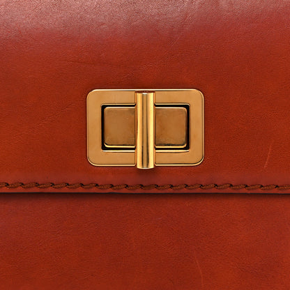 Chloe Calfskin Louise Shoulder Bag Brown 8 of 17