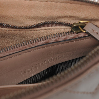 Gucci Calfskin Matelasse Mini GG Marmont Chain Bag Porcelain Rose 7 of 8