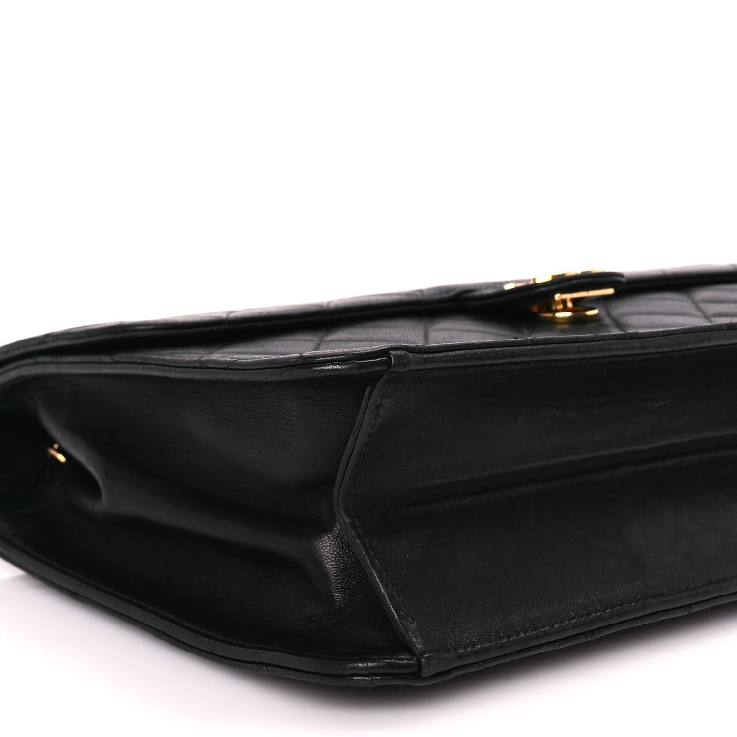 Chanel Lambskin Quilted Medium Single Flap Black 8 of 9