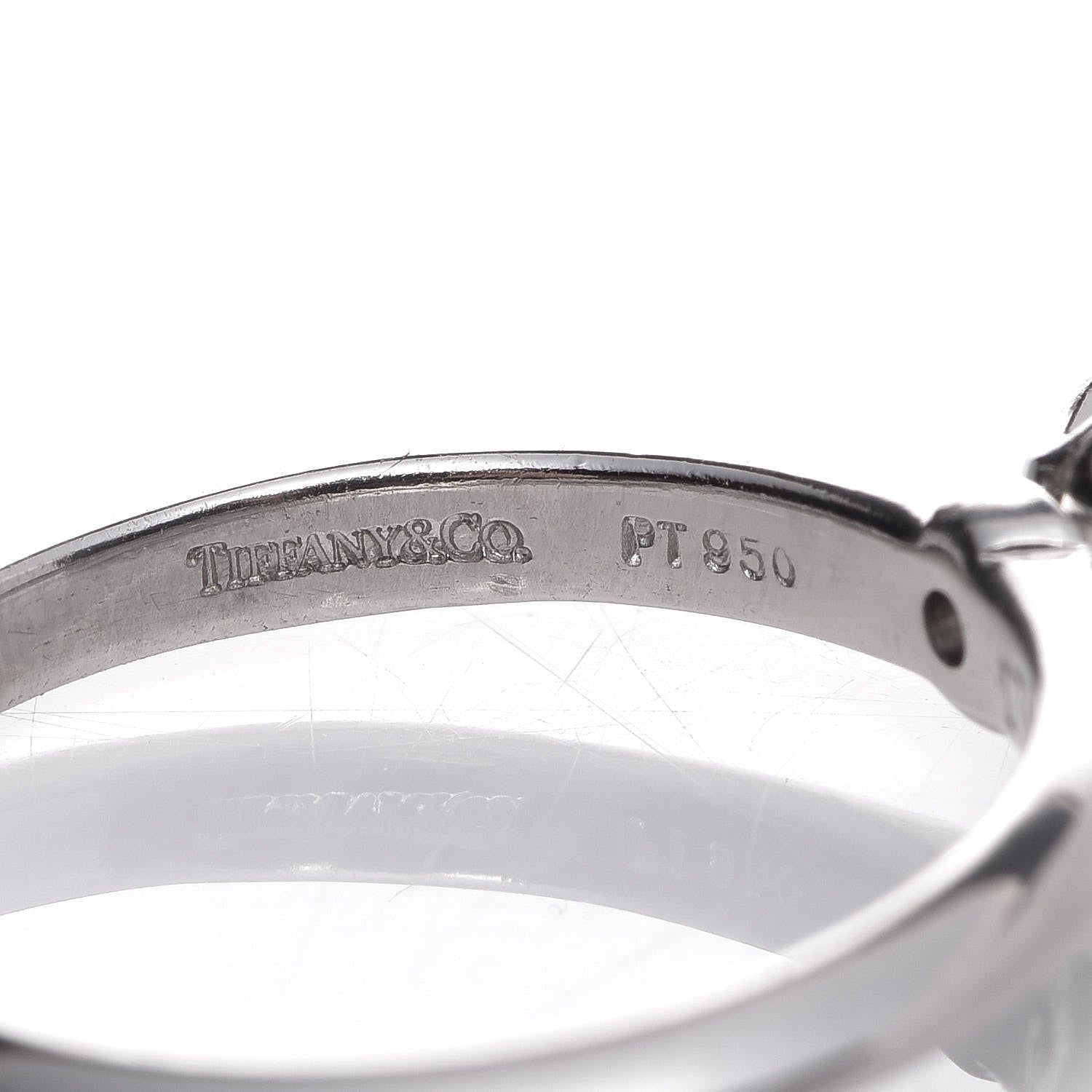 Tiffany Platinum Diamond .34ct Solitaire Ring 48 4.5 2 of 7