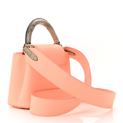 Louis Vuitton Taurillon Ayers Capucines Mini Coral 3 of 10
