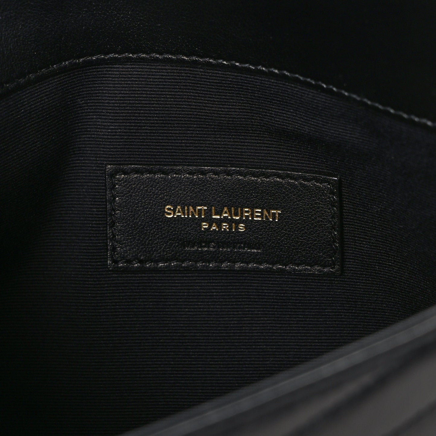 Calfskin Matelasse Chevron Monogram Uptown Clutch Black