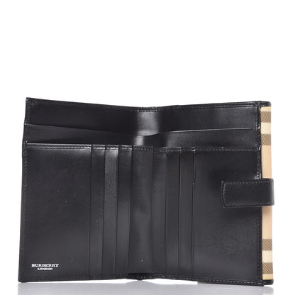 Burberry Nova Check Compact Wallet Black 5 of 12