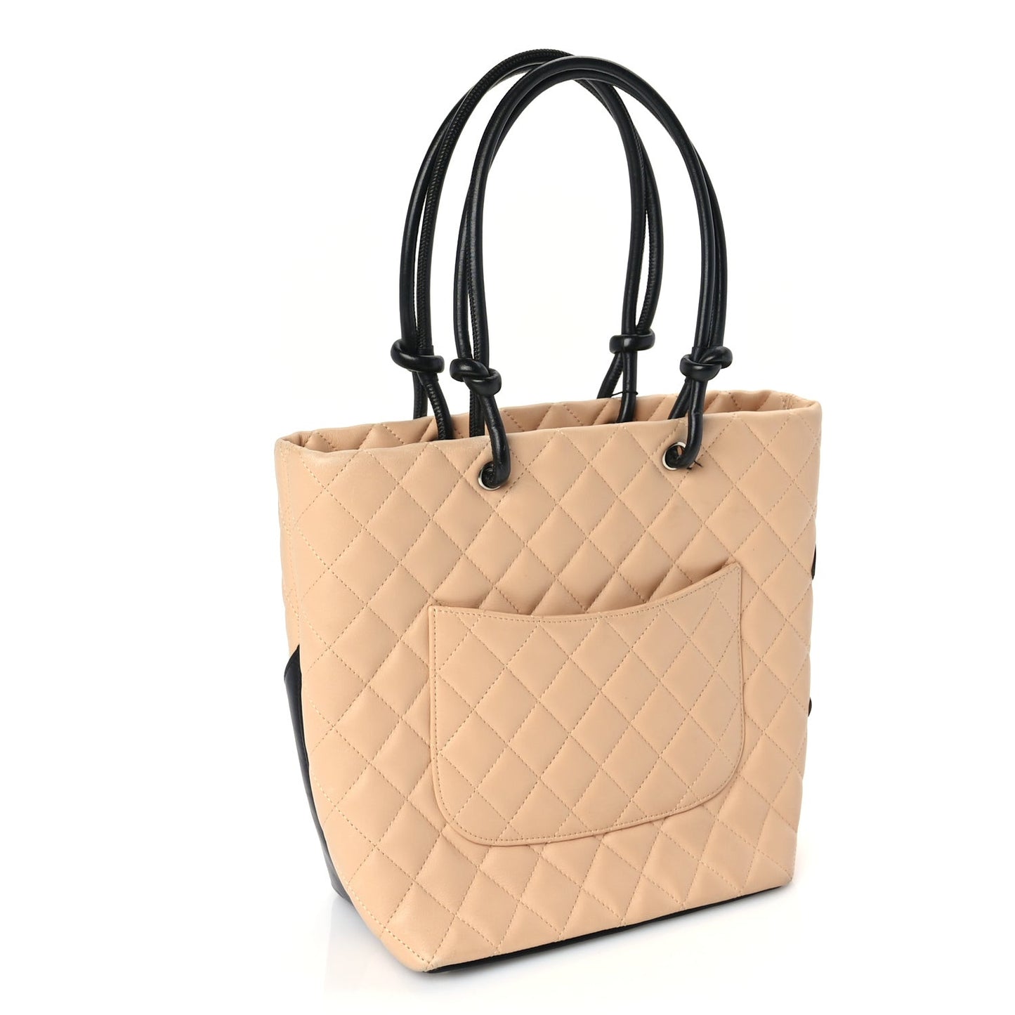 Calfskin Quilted Medium Cambon Tote