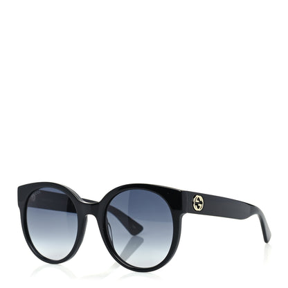 Gucci Acetate Round Sunglasses GG0035SN Black 1 of 6