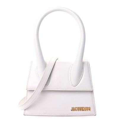 Jacquemus Smooth Calfskin Le Chiquito Moyen  White 1 of 8