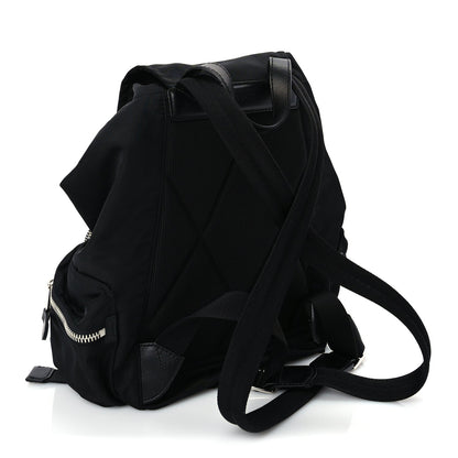 Burberry Nylon Logo Print Medium Rucksack Backpack Black 2 of 8