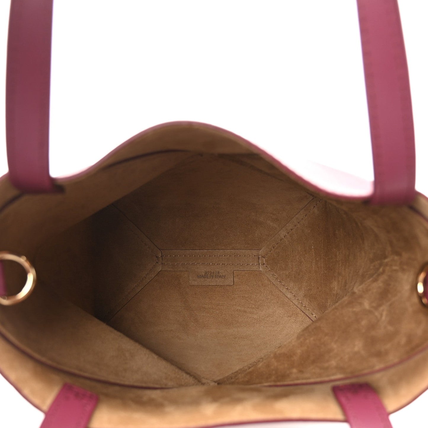 Shiny Calfskin Mini Puzzle Fold Tote Crimson