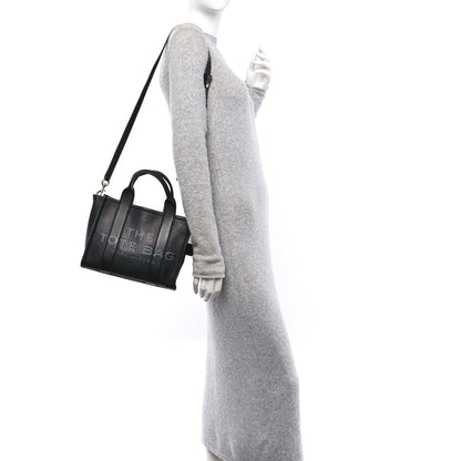 Marc Jacobs Grained Calfskin Small The Tote Bag Black 2 of 7