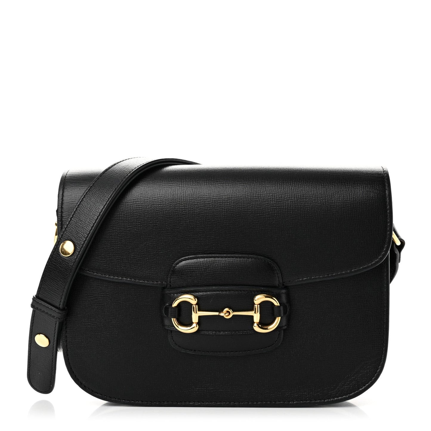 Azalea Calfskin Horsebit 1955 Shoulder Bag Black