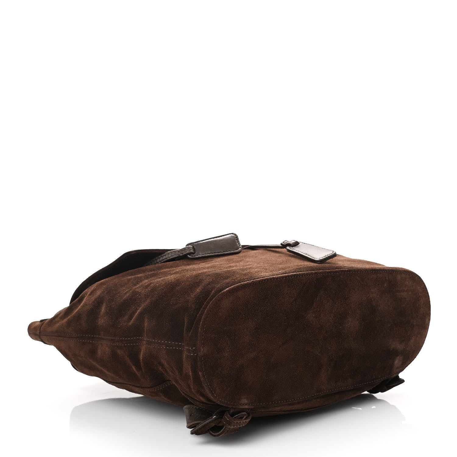 Chanel Suede CC Drawstring Backpack Brown 3 of 9