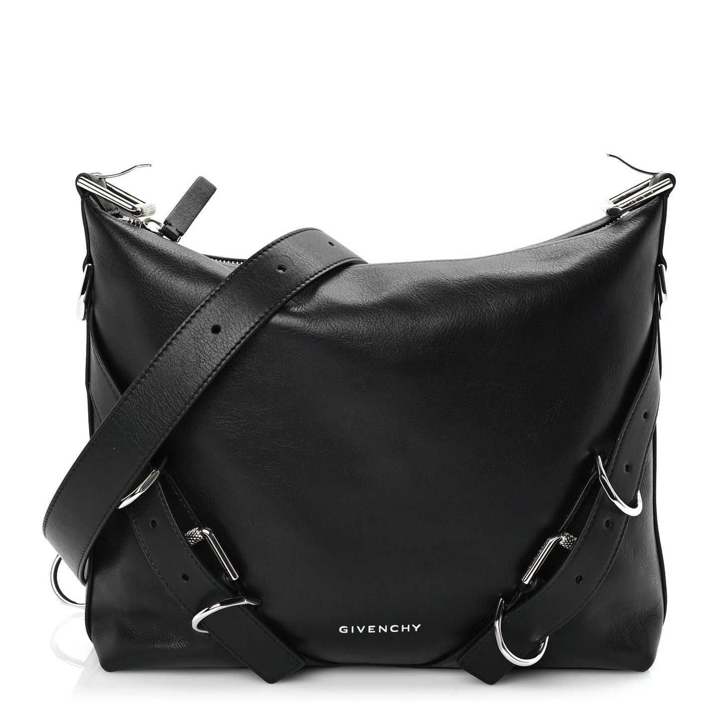 Calfskin Medium Voyou Bag  Black