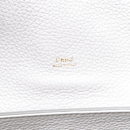 Chloe Shiny Grained Calfskin Medium Aby Day Shoulder Bag Airy Grey 6 of 10