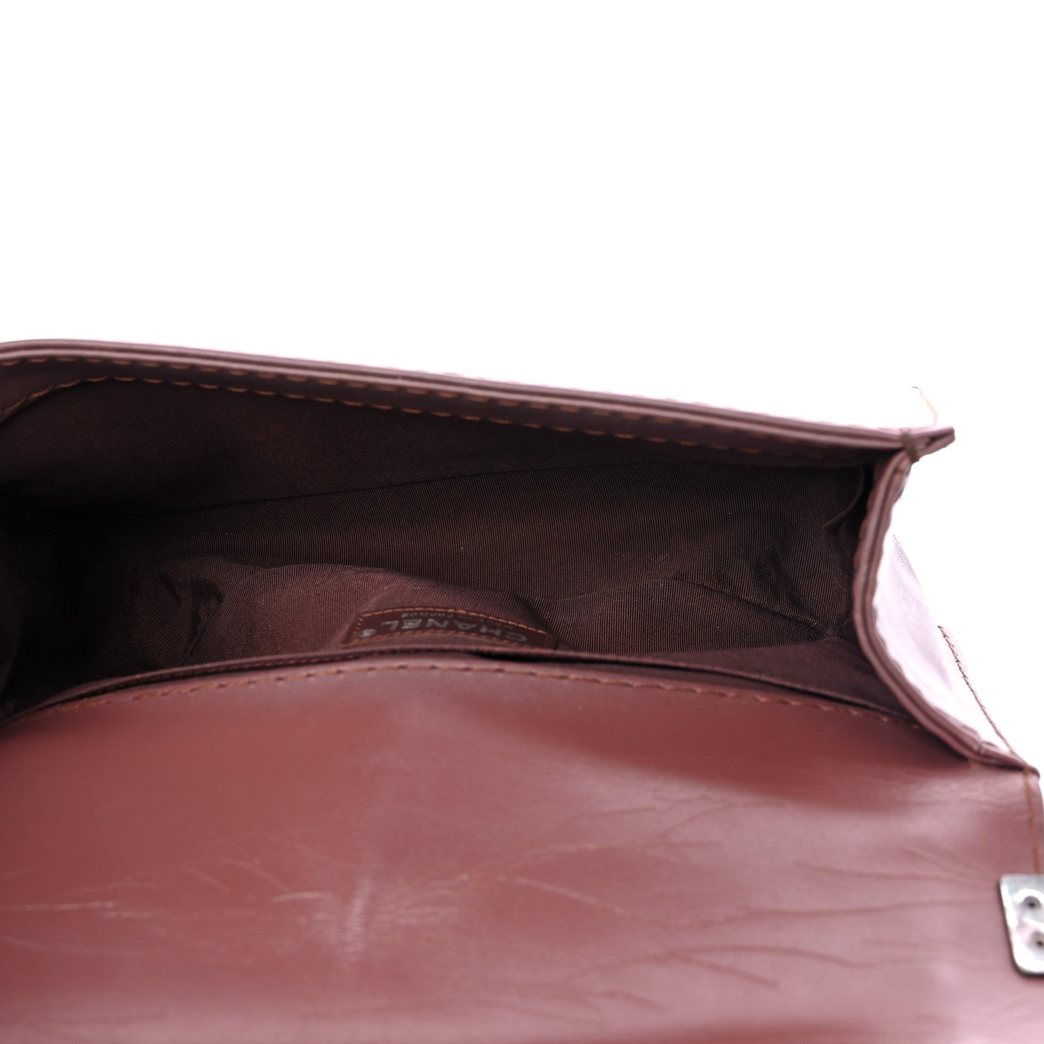 Chanel Calfskin Stitched Medium Boy Flap Brown 4 of 15