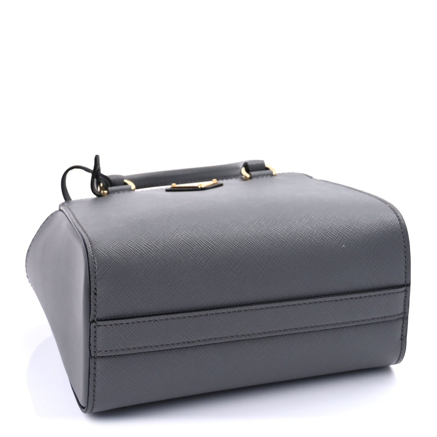 Saffiano Soft Calfskin Mini Zippered Tote Marmo