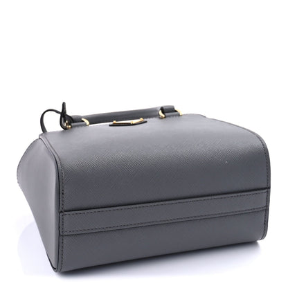 Prada Saffiano Soft Calfskin Mini Zippered Tote Marmo 3 of 8
