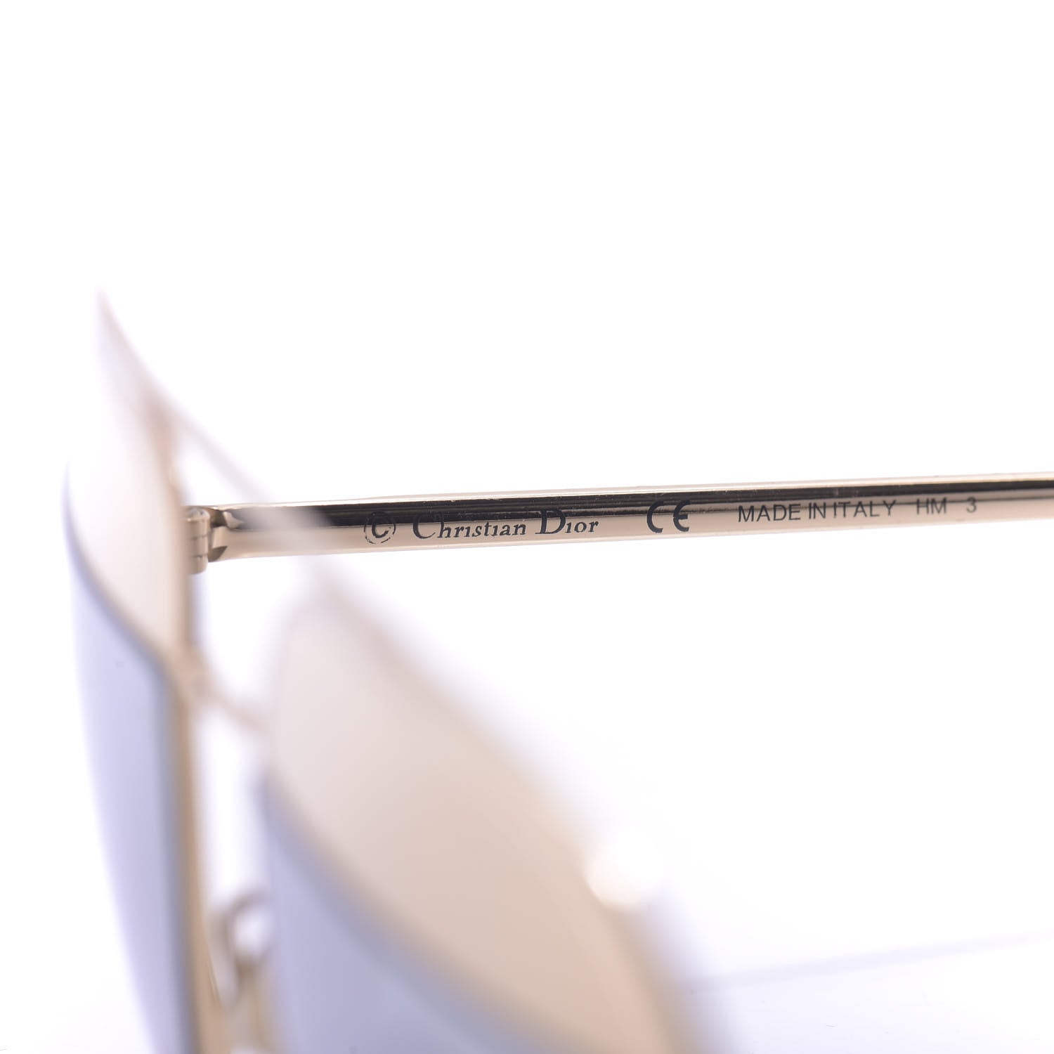 Christian Dior Split 1 Aviator Sunglasses Gold 6 of 9