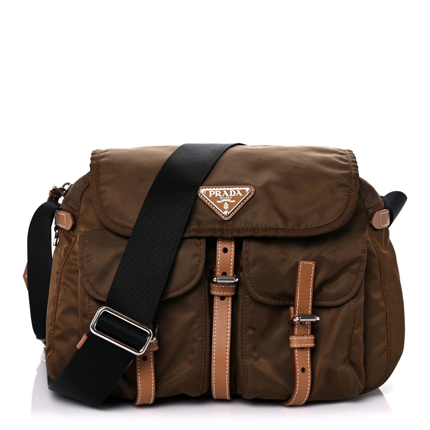 Tessuto Nylon Messenger Bag Bruciato