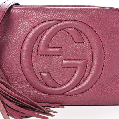 Gucci Pebbled Calfskin Small Soho Disco Bag Peonia Flower 16 of 16