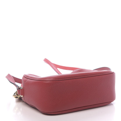 Gucci Pebbled Calfskin Small Soho Disco Bag Tabasco Red 4 of 11