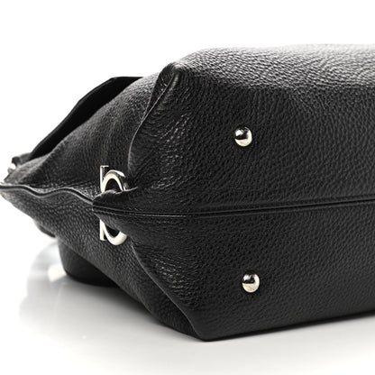 Salvatore Ferragamo Grained Calfskin Sofia Satchel Black 8 of 12