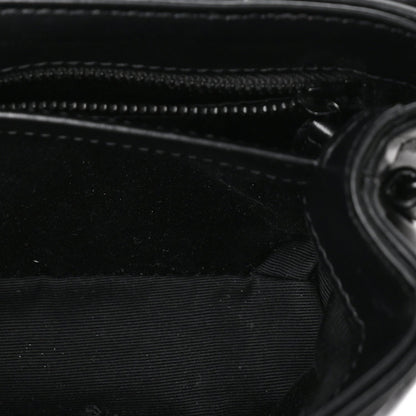 Saint Laurent Calfskin Y Quilted Monogram Monochrome Toy Loulou Crossbody Bag Black 4 of 8