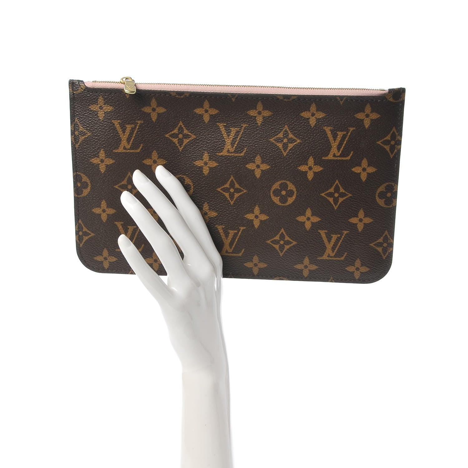 Louis Vuitton Monogram Neverfull MM GM Pochette Rose Ballerine 2 of 8