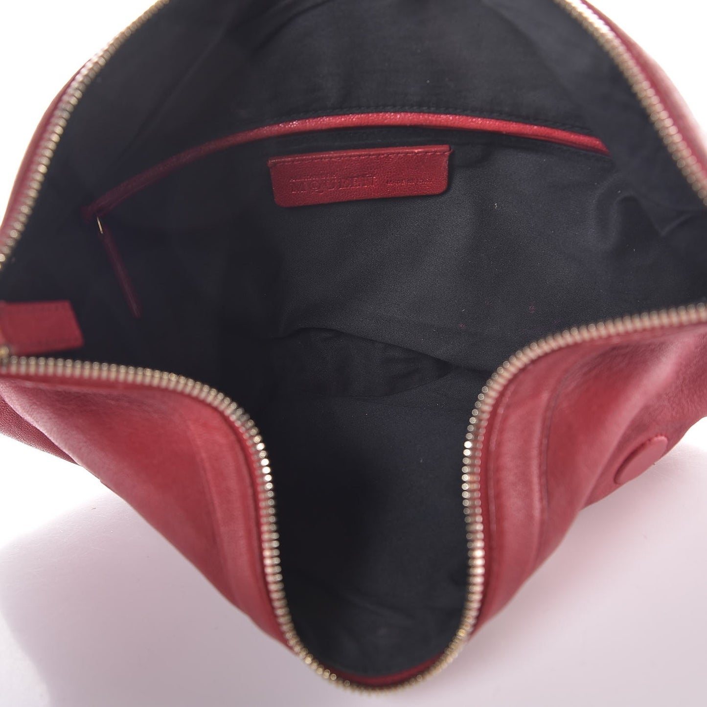 Calfskin De Manta Clutch Red