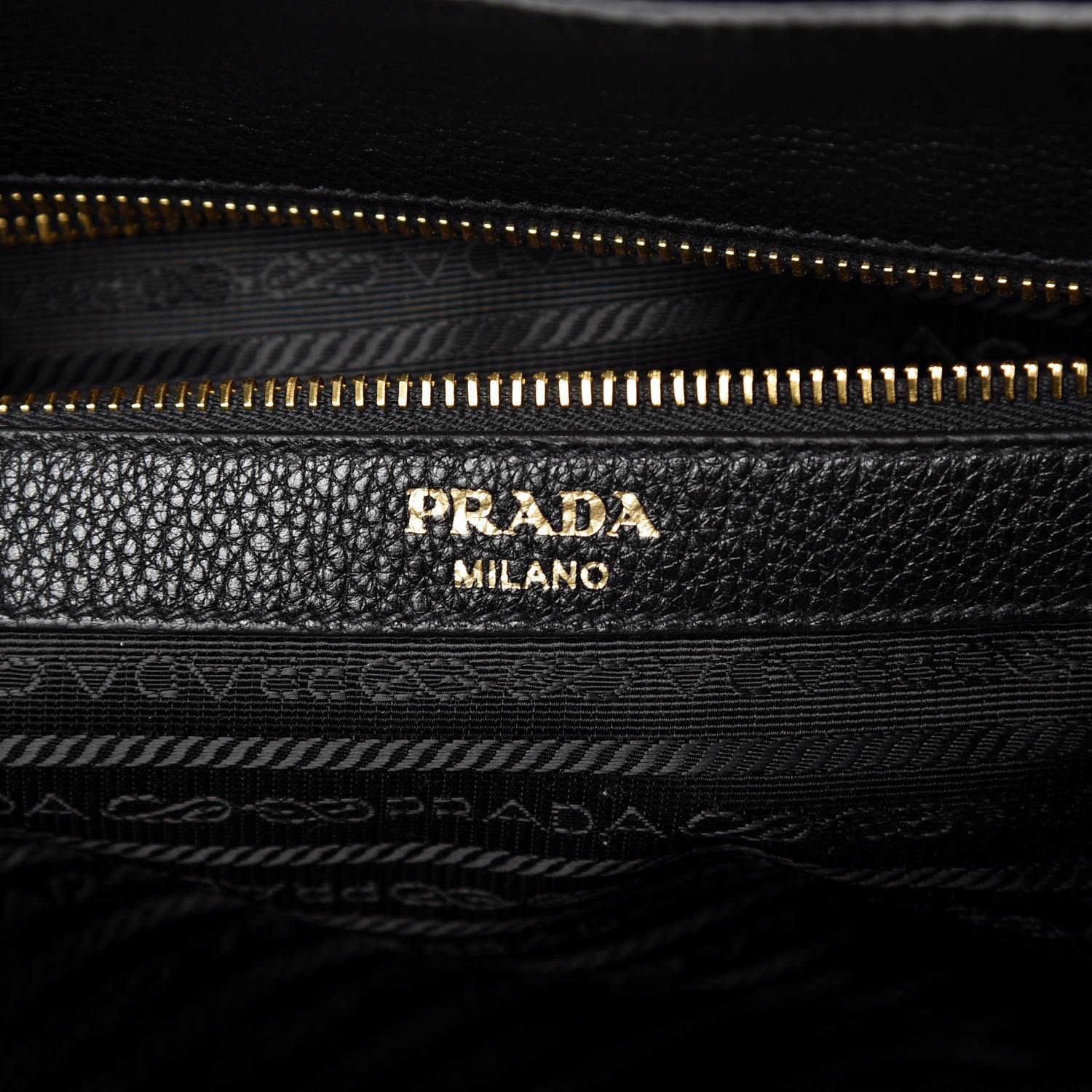 Prada Vitello Daino Tote Black 8 of 9