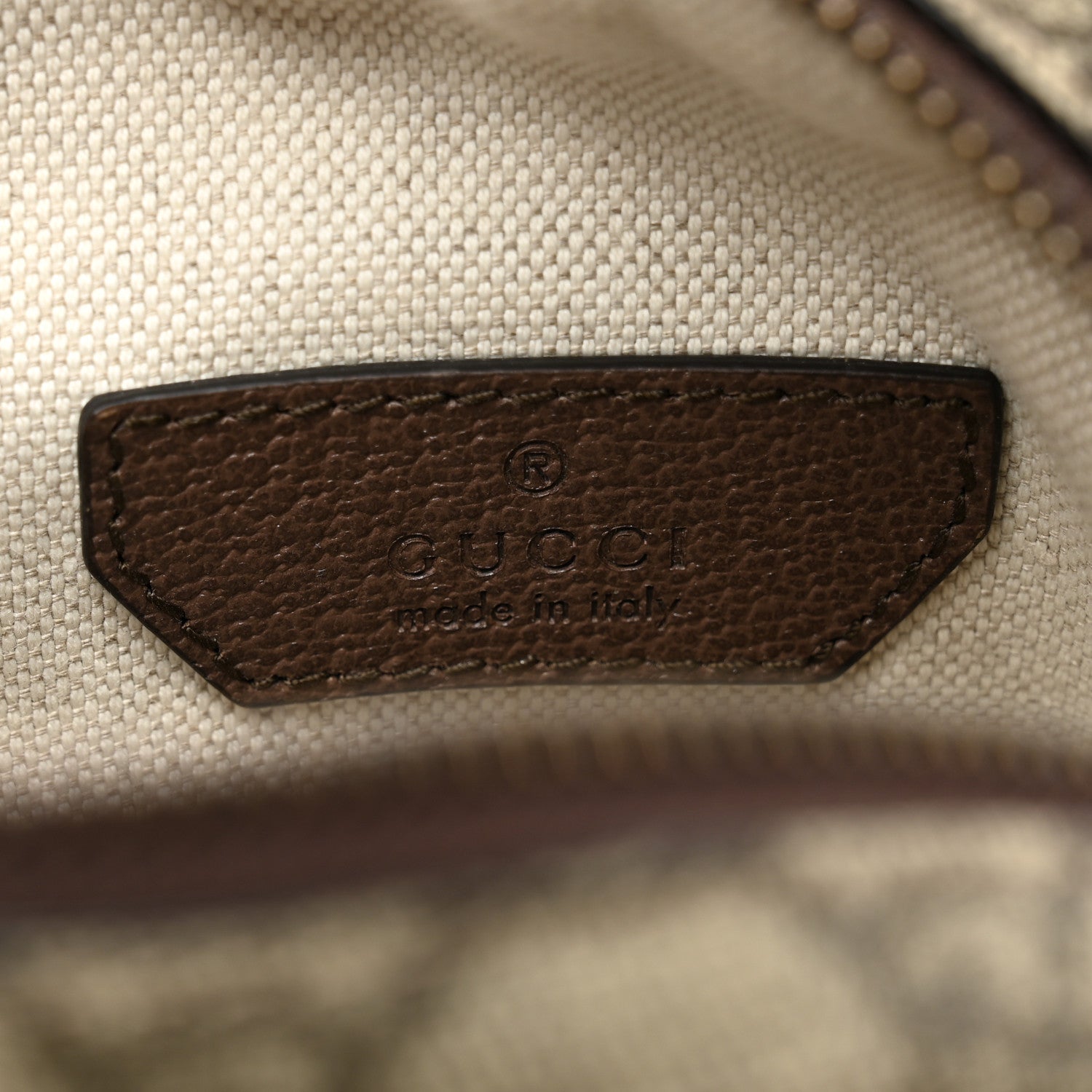 Gucci GG Supreme Monogram Web Mini Ophidia Double Zip Messenger Bag Beige New Acero 7 of 13