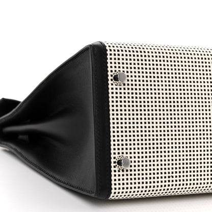Hermes Toile Quadrille Swift Kelly Sellier 28 Ecru White Black 9 of 13