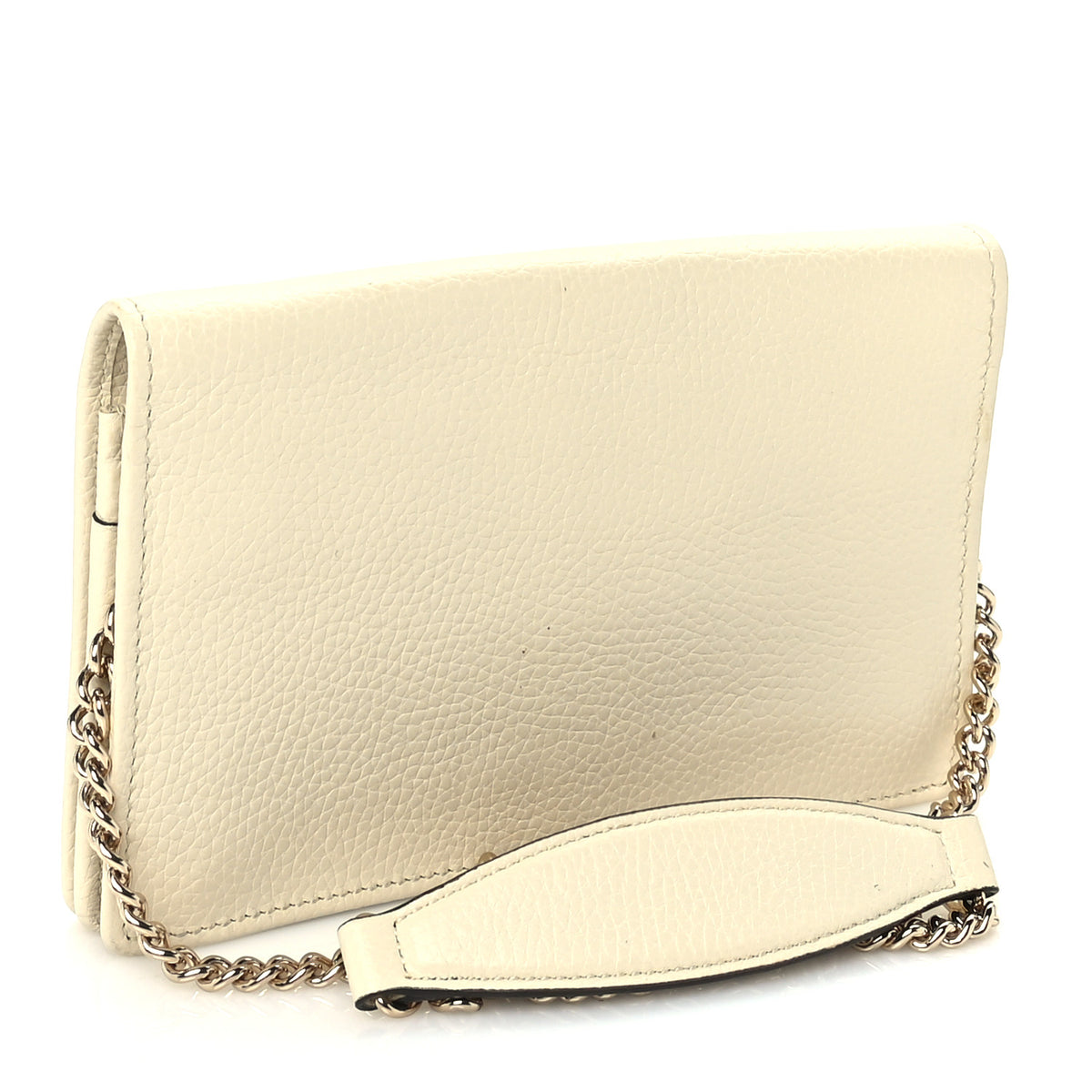 Gucci Pebbled Calfskin Small Soho Disco Shoulder Bag Off White 2 of 8