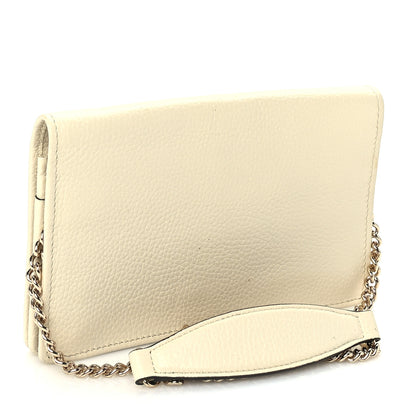 Gucci Pebbled Calfskin Small Soho Disco Shoulder Bag Off White 2 of 8