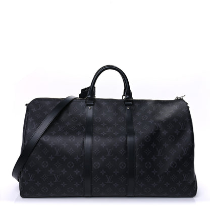 Louis Vuitton Monogram Eclipse Keepall Bandouliere 55 1 of 8