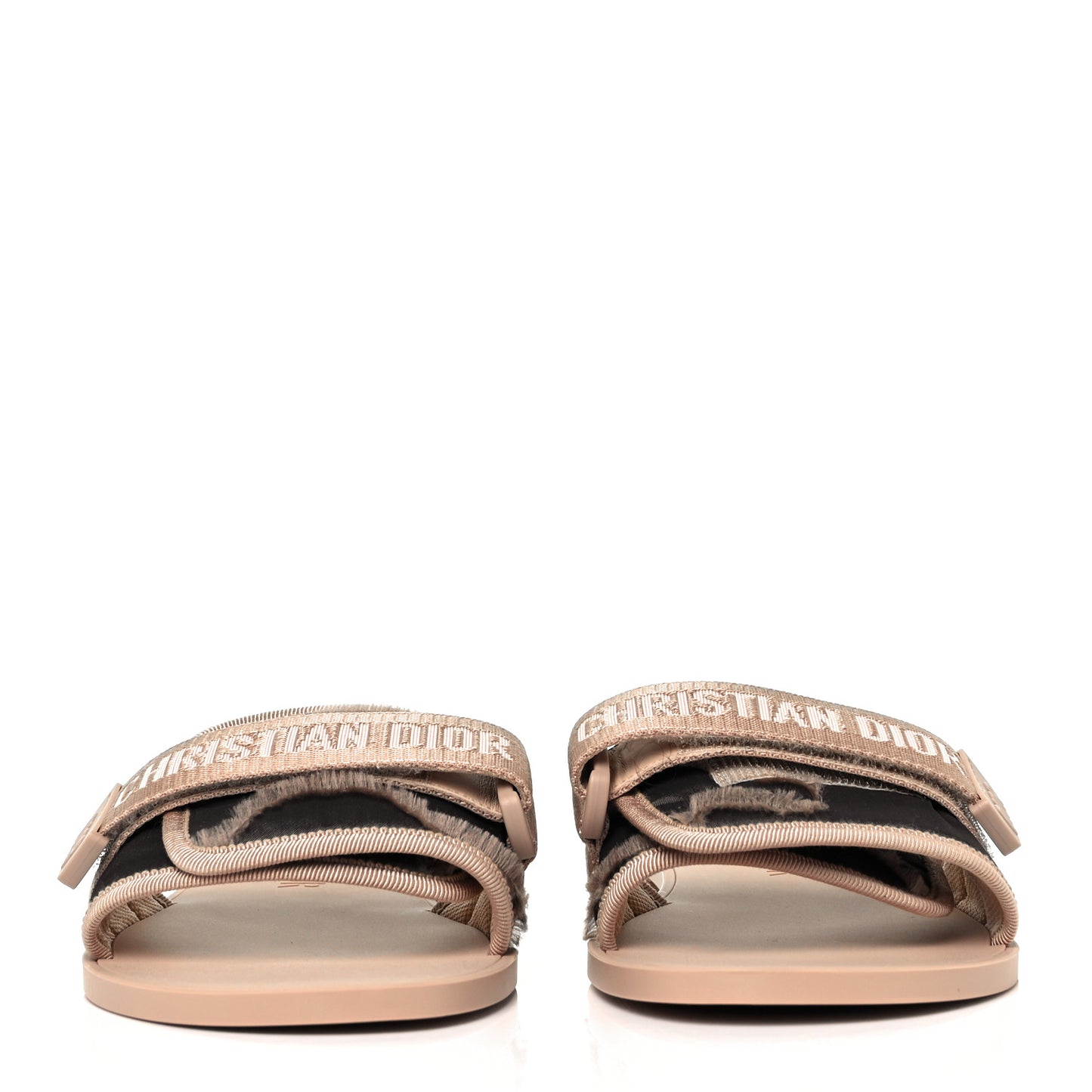 Canvas Nylon Camouflage Dior(e)volution Mule Slide Sandals 41 Nude